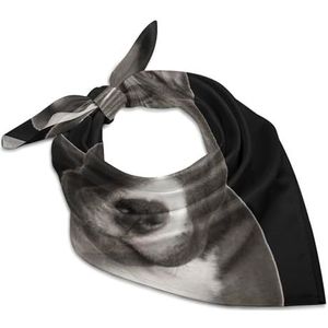 American Pit Bull vrouwen vierkante zijden gevoel sjaal halsdoek bandana's hoofdsjaals zonnebrandcrème sjaal wrap 45,7 cm x 45,7 cm