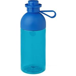 LEGO - Waterfles - Blauw - 500 ml - Ronde Dop in Stijl van LEGO Steen