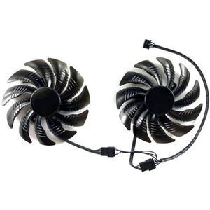 Vervangende ventilator voor GIGABYTE Radeon RX590 580 570 GTX1070 1070ti grafische kaart PLD09210S12HH(Silver)