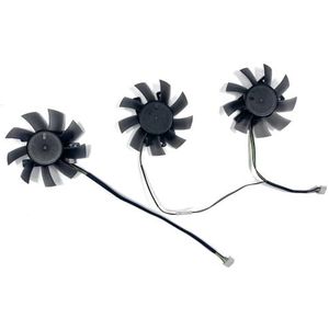grafische kaart Koelventilator 75MM 4PIN CF-12815S DC12V 0.28A Compatibel met RTX2080ti RTX2080 Super 11GB GAMING OC X3 GTX1660 Grafische ventilatoren (3 stuks)