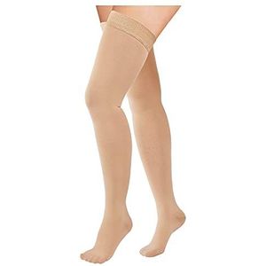 Athbavib Hoge compressiekousen dijbeen 20-30 mmHg, gesloten teen sokken voor dames en heren
