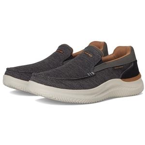Skechers Hasting-Marco Sneaker voor heren, Grijs Bllack, 39.5 EU