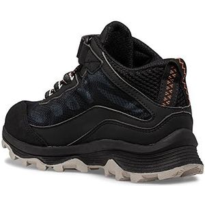 MERRELL Moab Speed Mid AC WP BLK, sneakers, zwart, maat 30,5, Zwart, 30.5 EU