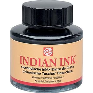 Talens Oostindische inkt, flesje van 30 ml, zwart