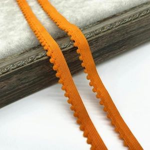 10 mm elastische band nylon elastisch lint ondergoedbandjes bh-band jurk naaien kanten rand kledingaccessoire haarbanden doe-het-zelf-oranje-1 yard