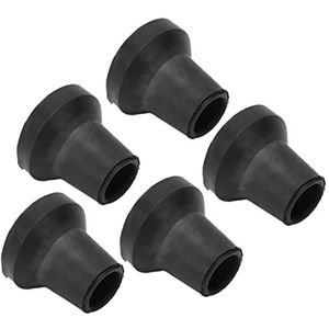Wandelstok - Natuurlijk Rubber - Antislip Tips - 5 Stuks - Goede Grip - Veilig - Slijtvaste Beschermer voor Trekking