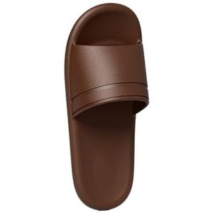 Pantoffels, Zomerpantoffels for dames – lichtgewicht EVA-sandalen for binnen en buiten voor House Slides Douche Sandalen(Brown,44 EU)