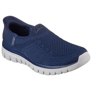 Skechers Modern Comfort Women's Dames Graceful-Mesh Move Hands Free Slip-ins Sneakers, Donkerblauw, 37 EU