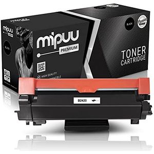 Mipuu Toner vervangt Brother TN-2420 TN-2410 (3000 pagina's) voor HL-L2310d HL-L2350dw HL-L2370dn HL-L2375dw DCP-L2510d DCP-L2530dw DCP-L2550dn MFC-L2710dw MFC-L2710dw MFC-L2710dw MFC-L2710dw MFC-L2710dw MFC-L2710dw MFC-L2710dn MFC-L2 730dw zwart