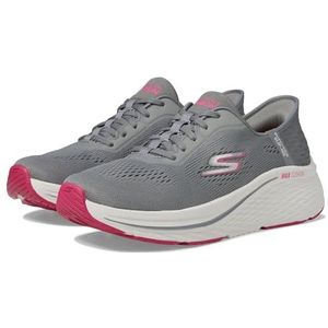 Skechers Dames Max Cushioning Elite 2.0 Vanish Hands Free Slip-ins Sneakers, Charcoal Pink, 39.5 EU