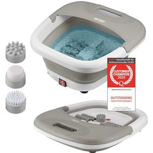 TZS First Austria 8116-2 Voetenbad met Massage - Opvouwbaar - Wit/Grijs