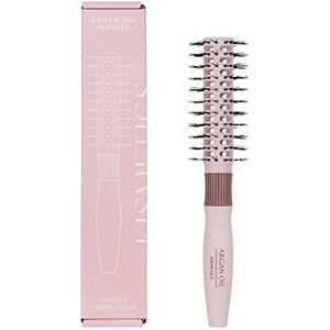 KISMETICS Arganolie doordrenkt geventileerde ronde borstel, snel droog ronde borstel, 24mm, alle haartypes