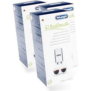 3 x DeLonghi ontkalker / EcoDecalk voor koffieautomaten en koffiezetapparaten, elk 500 ml, PowerPlus / DLSC500