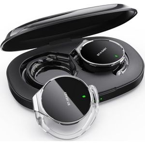 On ear hoofdtelefoon, Bluetooth 5.4, open ear hoofdtelefoon, draadloze Bluetooth ruisonderdrukking, waterdruppelvormige clip-on sport-headset, Bluetooth met 4 microfoons, Comfort Fit oorhaak