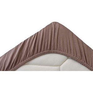 Snoozing - Jersey - Topper - Hoeslaken - 70x200 cm - Taupe