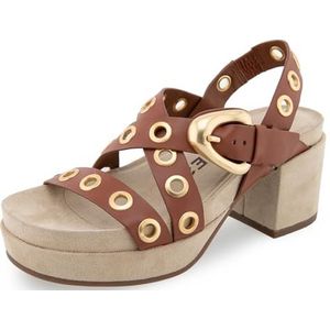 Aerosoles Dames Cleveland hak sandaal, gember brood leer, 10 UK, Gember Brood Leer, 43 EU