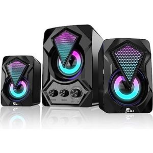 Computer Speakers - 2.1 Stereo Multimedia Geluidssysteem - RGB Gaming LED-licht - Tot 11 W