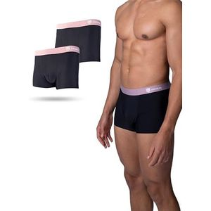 SWORTS Silk Sports Underwear · Naadloos hardloopondergoed, kort, joggingonderbroek voor heren, set van 2, Donkerblauw, M