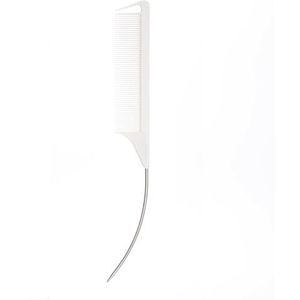 Haar Styling Kam Met Stalen Staart Pin Ergonomische Gebogen Ontwerpen Voor Nauwkeurige Afscheiding Staart Plagen Kam