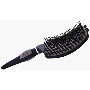 Gebogen geventileerd Over-sized anti-statische zwijnen Varkenshaar Styling haarborstel voor elk haartype mannen, vrouwen, kinderen.glad, stijl, ontwarren, massage, föhn, gebruik op lang, kort, dik, dun, krullend, nat of droog haar.