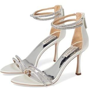 Badgley Mischka Dames Logan hak sandaal, zacht wit, 8 UK, Zacht wit, 41 EU