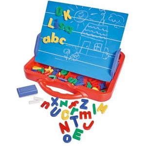 Simba 106304026 - Art & Fun ABC magneetbord in koffer 62-delig