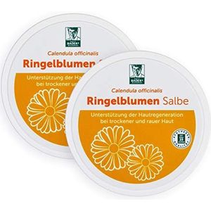 BADERs Goudsbloemzalf van de apotheek, Calendula officinalis met waardevolle plantenextracten, Dubbelverpakking 2 x 100 ml