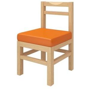 BEDOIN Moderne keuken eettafel en stoelen, massief houten vierkante kruk, boerderij tafel met massief houten been, voor keuken appartement huis commerciële appartement thee winkel oranje-73 * 40 * 45