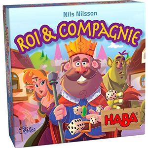 HABA Roi & Compagnie, jeu de hasard délicat for 2 à 5 joueurs, à partir de 8 ans, jeu de société passionnant for toute la famille, 303486