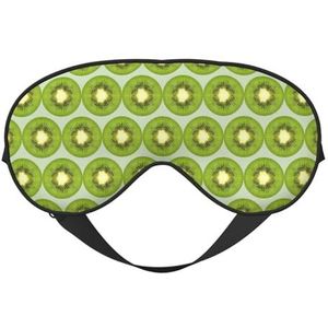 Kiwi Slice Printing All-Occasion Sleep Eye Mask met dubbelzijdige verstelbare riem, perfect voor diensten en reizen