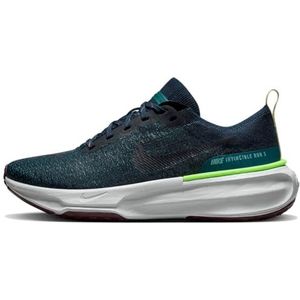 Nike ZoomX Invincible Run Flyknit 3 sneakers voor heren, Navy//Zwart, 44 EU