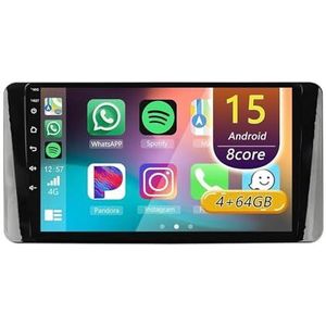 Android 15 Radio,voor VW Polo Mk6 VL 6 2020-2022, 9 Inch Touchscreen 2 Din Autoradio Met Wireless CarPlay Android Auto Bluetooth WIFI GPS-navigatie Swc(A 4core (2G+32G))