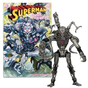 DC Direct Superman Wave 5 Brainiac 18 cm actiefiguur (gouden label) met stripboek | Premium Collectible