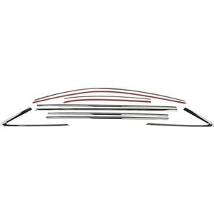 randbeschermerstrip Voor Audi A3 S3 Sedan 2015 2016 2017 2018 2019 2020 Exterieur Raambekleding Strip Cover Tochtstrip Decoratieve Kit Winddichte strips auto (Maat : Titanium Black)