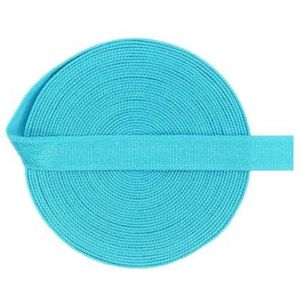 Glanzende niet-vouwbare elastische 3/8"" 10mm spandex satijnen band bh-band lingerie ondergoed naaien rand 50 100 yard per spoel-turquoise-10mm-100 yards