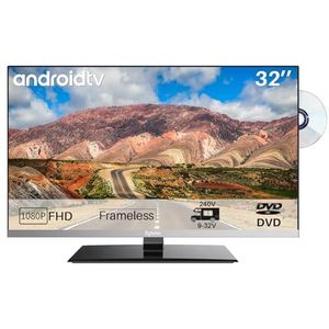 SYLVOX - Smart TV - 32 inch - HD LED 1080P - Triple Tuner DVB-T2/S2 - Geïntegreerde DVD-speler