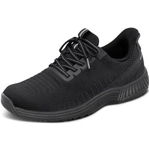 Orthofeet Women's Orthopedic Knit Kita Hands-Free Sneakers, All Black, Size 39
