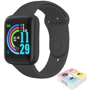 Smart Watch Bluetooth Fitness Tracker Smart Horloge Geschikt Voor Mannelijke En Vrouwelijke Bloeddruk Smart Armband (Kleur: Zwart)