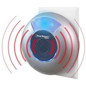 Pest Reject Max Effectieve ongediertebestrijding, insecten en knaagdieren, krachtige en effectieve, elektromagnetische technologie + ultrasoon, variabele frequentie (1 stuk)