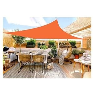Zonnezeil Luifel Rechthoek Windscherm En Zonwering Haakse Luifel Gratis Touwen For Balkon Terras Tuin (Color : Orange, Size : 2x2.5m)