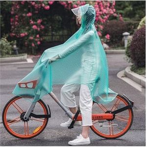 Fietsregenjas Poncho ，Waterdichte Poncho，Raincoat, Fietsen Fiets Regenjas Regencape Poncho Met capuchon Winddichte regenjas Scootmobielhoes (Kleur: Roze, Maat: 3XL) (Color : Grün, Size : 3XL)