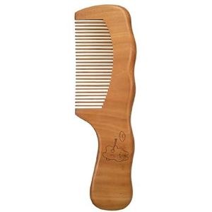 Natuurlijke perzikhouten kam antistatische haarkammen met brede tanden hoofdmassage haarverzorging kam ontwarren draagbaar (maat : F807-konijn)