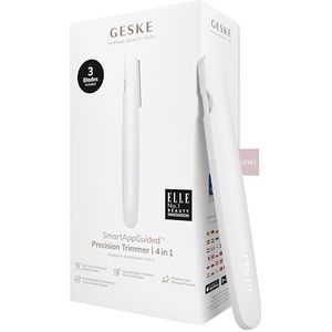 GESKE Precision Trimmer | 4 in 1 | Haarverwijderaar | Tondeuse | Gezicht & lichaam | Mannen & Vrouwen | Verzorging | Hypoallergene, eenvoudig te verwisselen mesjes | Alle huidtypes