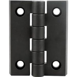 WYFDMNN 10 stuks zwarte kleur nylon kunststof buttscharnier for houten kist meubilair elektrische kast hardware houten deurscharnier zwart scharnier cuicui (Color : 50x60mm)