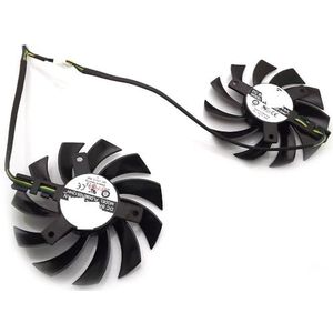 2 stuks PLD08010S12HH DC 12V 0,35A 75mm ventilator voor MSI R6790 N560GTX R6850 N460GT Twin Frozr II grafische videokaart