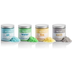 AquaFinesse - Set van 4 badzout Spa de Luxe - Geurstoffen met vier elementen - WA26