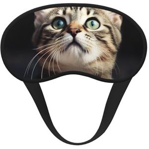 Slaapmasker voor katten, zacht, comfortabel oogmasker met verstelbare riem, verduistering, oogslaapschaduw, hoes voor vrouwen, meisjes, mannen, reizen, yoga, dutje in ploegendienst