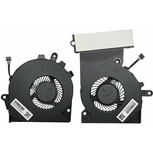 Nieuwe laptop processor koelventilator koeler radiator notebook for HP OMEN Pro 3Plus GPU RMN : TPN-Q194 door 15-CE 929455-001 929456-001 (Color : CPU AND GPU)