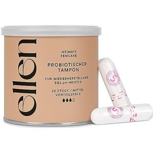 ellen - Probiotische Tampons - Normaal - 22 Stuks - Met Probiotica
