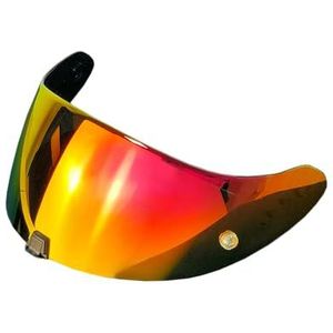 Motorhelm vizier lens, Helmvizier, T520 Vervangend UV-beschermend, krasbestendig en winddicht helmvizier for R1 Air / ST1400 / T520 (alleen for gebruik overdag)(Revo Deep Red-day Use Only)